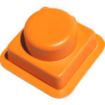 4-Bolt Bearing Cover, Orange