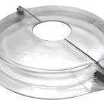 Split Round Cover, Clear Plastic
