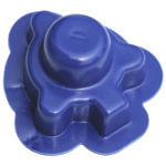 3-Bolt Bearing Cover, Metal Detectable Blue