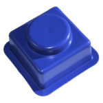 4-Bolt Bearing Cover, Metal Detectable Blue