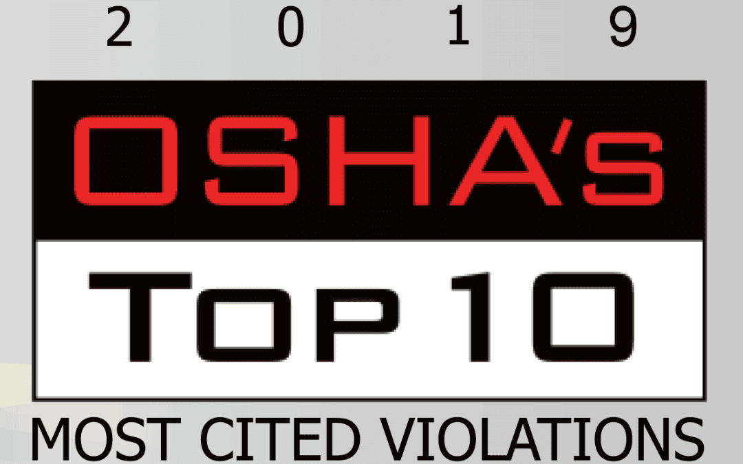 OSHA’s Top 10 Most Cited Violations for 2019
