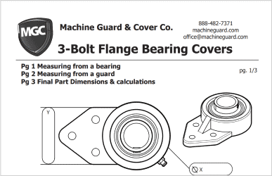 Sizing 3 3 Bolt Flange Bracket Bearing Cover Sizing