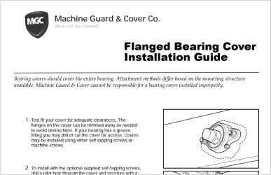 Literature & Catalogs 3 Flanged Bearing Cover Installation