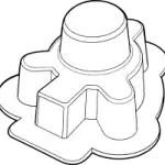 3 bolt bearing cover th 240x200