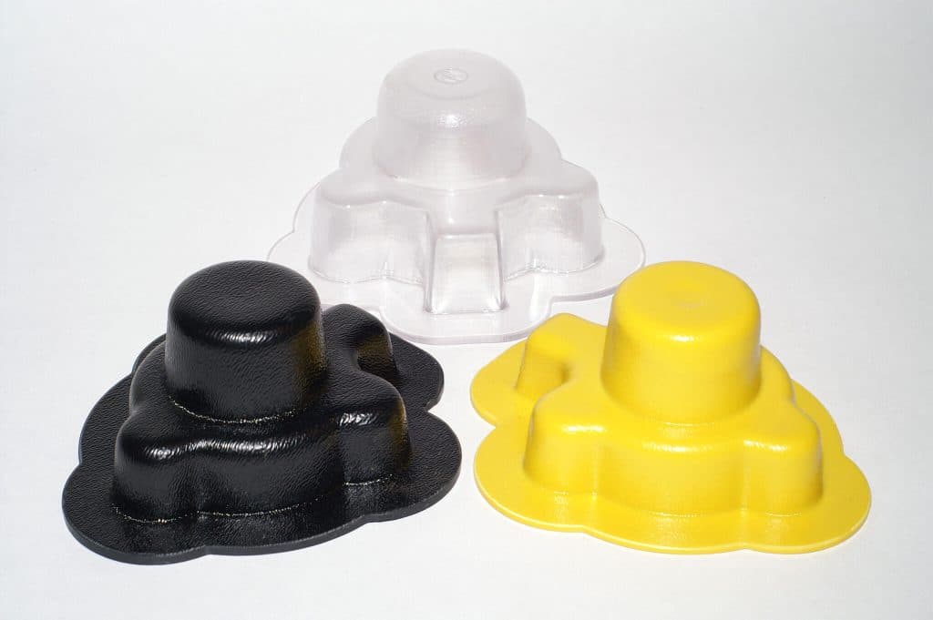 3 bolt bearing covers black yellow clear plastic