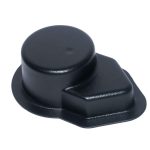 3 bolt flange bracket bearing cover black plastic