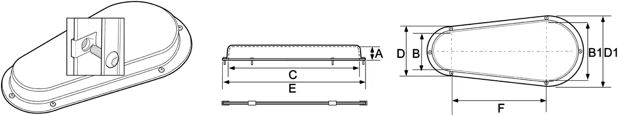 tapered flanged machine guard safety captured fasteners