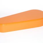 tapered unflanged machine guard orange plastic